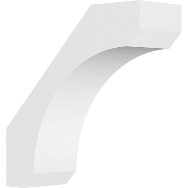 Ekena Millwork 5"W x 16"D x 16"H Standard Legacy Architectural Grade PVC Knee Brace BRCP05X16X16LGY - main
